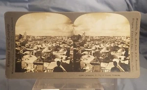 Antique 1906 Keystone Stereoview Card Jerusalem A City Of Domes Palestine - Picture 1 of 3