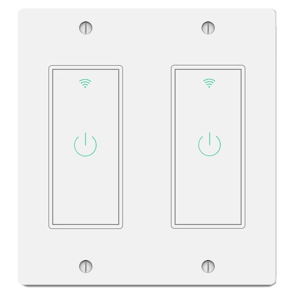 Interruptor de luz inteligente WiFi Interruptor de luz de 2 velocidades Control remoto para Alexa y Google IFTTT EE. UU. - Imagen 1 de 1