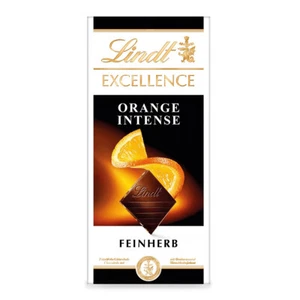 Lindt Excellence Naranja Con Delicados Trozos De Naranja Y Almendras 100g - Imagen 1 de 1