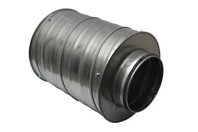 SONSTIGE Rohrschalldämpfer 125mm / 30cm lang - Schalldämpfer Lüftung Rundrohr Isolierung