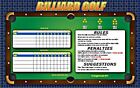 POOL BILLIARDS TABLE GOLF GAME!  JUST ADD BALLS & PLAY!  LAMINATED 11 x 17 +PEN