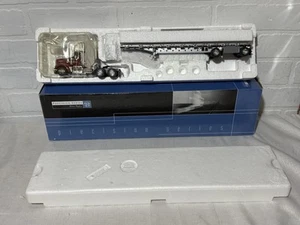 1:53 Tonkin Replicas Kenworth W900L DayCab Tractor Red Flatbed Trailer NIB - Picture 1 of 21