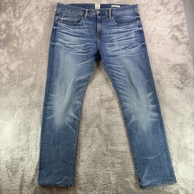 Hiroshi Kato Selvedge Jeans Mens 36x30 The Scissors Slim Tapered USA Stretch - Image 1 of 4