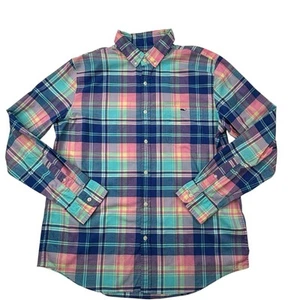 Vineyard Vines Men's L Large Plaid Slim Fit Button-Down Tucker Shirt Logo - Picture 1 of 24
