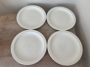 Midwinter Stonehenge Off White Plates Set Of 4 Round 8.75” Salad Dessert England - Picture 1 of 17