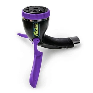 Radius 9-Pattern Ergonomic Handheld Spray Nozzle Purple Outdoor Use - Picture 1 of 5