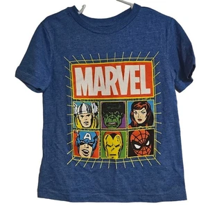 Niños Talla 4 Marvel Héroes Jumping Beans Azul Manga Corta - Imagen 1 de 3