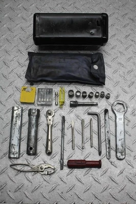 1975 HONDA CB360T TOOL BOX STORAGE & TOOL KIT SET - Image 1 of 4