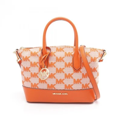 Michael Kors Hyde Signature Small Satchel Crossbody Handbag in Canvas and Leathe - Image 1 of 4