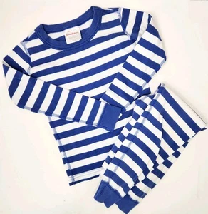 Conjunto Pijama Hanna Andersson Largo John Azul Blanco Rayas Talla 5 - Imagen 1 de 5