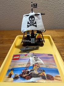 VINTAGE LEGO PIRATES SET RAFT RAIDERS (6261) 1992 COMPLETE W/ MANUAL, MINI FIGS