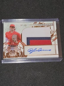 2024 Leaf Trinity Dylan Crews Jumbo Jersey Patch Relic Bronze Auto 87/99 Nats - Picture 1 of 2
