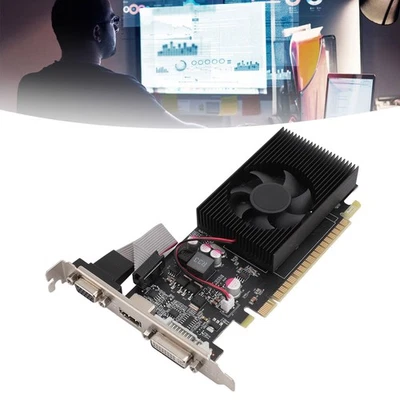 GT730 4GB GDDR3 128Bit Graphics Card With Cooling Fan PCIe 2.0 16X Gaming Gr New - Image 1 of 4