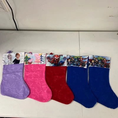 Pack de 5 Medias de Navidad Frozen Spiderman Marvel Peppa Pig Foto 1 de 4