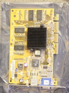 ASUS V7100 MAGIC Nvidia GeForce 2 MX 200 32 MB Video Graphics AGP VGA RCA card - Picture 1 of 6