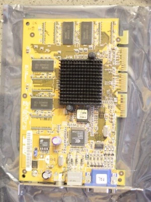 ASUS V7100 MAGIC Nvidia GeForce 2 MX 200 32 MB Video Graphics AGP VGA RCA card - Image 1 of 4