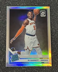 2019 2020 Donruss Optic RJ Barrett Rated Rookie Silver Holo Prizm NY Knicks RC - Picture 1 of 2
