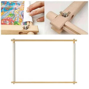 Wooden Embroidery Frame Universal Tapestry Scroll Embroidery Frame Holder Cross - Picture 1 of 4