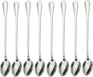 Long-Handled Ice Tea Spoon, Cocktail Stir Spoons, Stainless Steel Coffee Spoo... - Picture 1 of 12