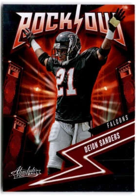 2023 Panini Absolute Rock Out #5 DEION SANDERS  Atlanta Falcons  - Image 1 of 2