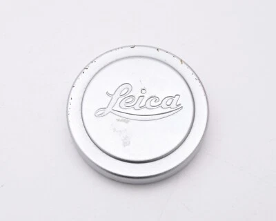 Leica A-42 Silver Logo Slip-On Metal Front Lens Cap 42mm ID (#16004) - Image 1 of 4