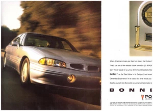 1997 Pontiac Bonneville Sedan, Very Sharp 2-Page American Magazine Ad - Picture 1 of 1