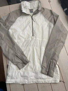 Icebreaker Women's Affix Anorak Jacket Snow/Pumice Stowable Hood Size XS - Picture 1 of 11