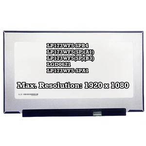LP173WF5 SPB4 LP173WF5(SP)(A1) LP173WF5(SP)(B3) LGD0621 LP173WF5-SPA1 17.3" LCD - Afbeelding 1 van 2