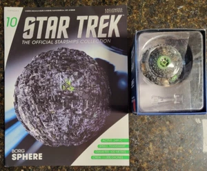Star Trek BORG SPERE Eaglemoss Starships issue 10 w/ Magazine - Picture 1 of 4