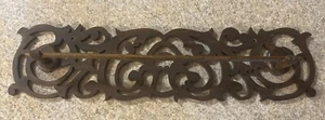 Art & Crafts Hand Made Wood Towel Rack-Jigsaw-Scroll-Fine Detailing - Picture 1 of 4