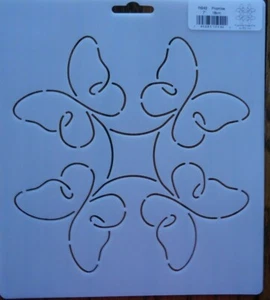 Stencil Quilting Promise Block 7" 18 cm QC cucito trapunta farfalle punto CL RB42 - Foto 1 di 1