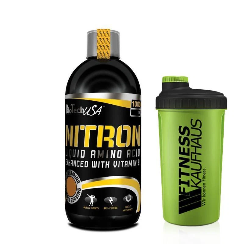 Biotech USA Nitron 1000 ml Liquid Amino Aminosäure + Shaker Vitamin B6 NEU OVP - Bild 1 von 1