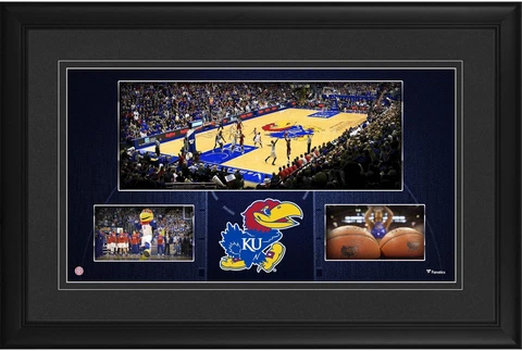 Kansas Jayhawks Framed 10x18 Allen Fieldhouse Panoramic Collage Cover