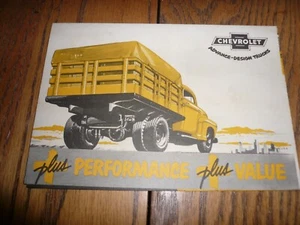 Folleto de ventas de anuncio de camionetas Chevrolet de 1950 - vintage - Imagen 1 de 5