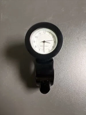 Lenkeruhr Aluminium schwarz analog für Chopper & Cruiser - Bild 1 von 4