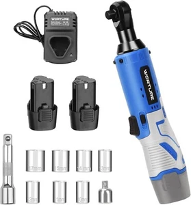 Cordless Electric Ratchet Wrench, 40N.m 12V Power Ratchet Tool Kit - Picture 1 of 8