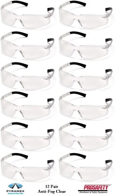 12 ZTEK TRANSPARENTE ANTINIEBLA Gafas de protección Disparo Trabajo Seguridad Gafas ANSI Z87+ Foto 1 de 4