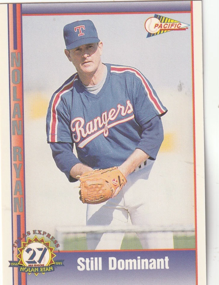 FREE SHIPPING-MINT-1993 Pacific Nolan Ryan Texas Express 27 Seasons #209 HOF - Image 1 of 1
