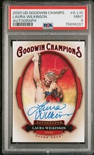 PSA 9 Laura Wilkinson Auto 2020 Upper Deck Goodwin Champions AUTOGRAPHS