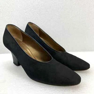 Yves Saint Laurent Clara Vintage Suede Pumps - Women's 7 - Picture 1 of 11