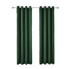 2x Blockout Thermal Curtains Panel Pair Eyelet Window Draperies For Bedroom Au