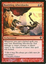 MTG - Worldwake - Rumbling Aftershocks - Foil - NM