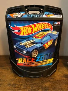 Hot Wheels 100 Car Case Race Zone - Store Over 100 - 1/64 Scale Vehicles - Black - Picture 1 of 3