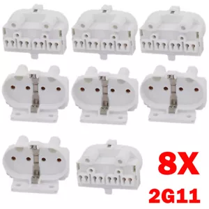 8X 2G11 AC 500V 2A For H Light Socket Base For Fluorescent PL Tube Lamp Holder - Picture 1 of 16