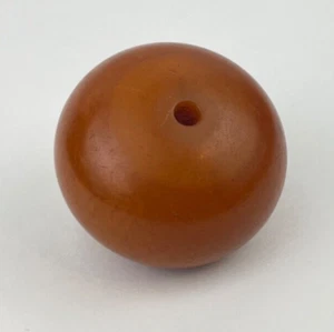 Perla di bachelite Faturan Butterscotch africana vintage - grande cupola ovale 24 g - Foto 1 di 23