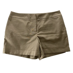 Apt 9 Cuffed Shorts Women's Size 10 Beige/Khaki Cotton Blend Stretch - Picture 1 of 12