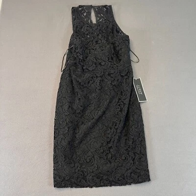 J.Crew Pamela Dress Leavers Lace Black Size 8 Formal Wedding Cocktail NWT - Image 1 of 4