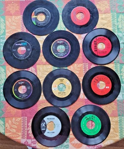 10 Record 45 Rpm Lot, Various Artists, See Pictures For Titles. - Picture 1 of 2