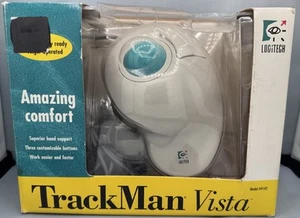 Logitech Trackball Mouse Trackman Vista T-CG10 Vintage PC Gaming In Box - Picture 1 of 6