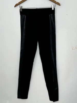 Leggings Cabi Bexley Talla XSmall Imitación Cuero Paneles Negros #3397 Ponte Tejido Foto 1 de 4